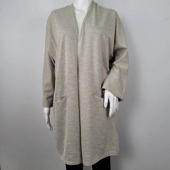 Antrophologie DONNI Relaxed Ribbed Coat Cardigan One size - Picture 3 of 13
